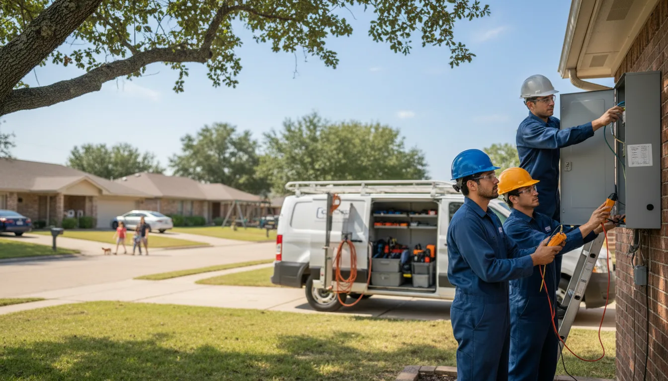 Certified electrician providing emergency electrical services in Scotland, GA